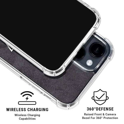 NHL Los Angeles Kings Distressed iPhone 14 Clear Case